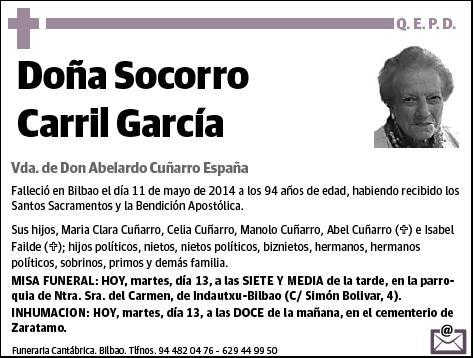 CARRIL GARCIA,SOCORRO