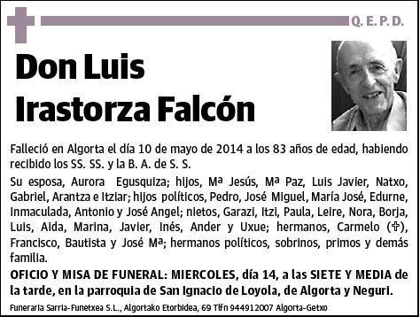 IRASTORZA FALCON,LUIS