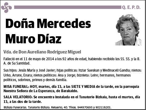 MURO DIAZ,MERCEDES