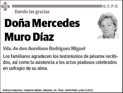 MURO DIAZ,MERCEDES