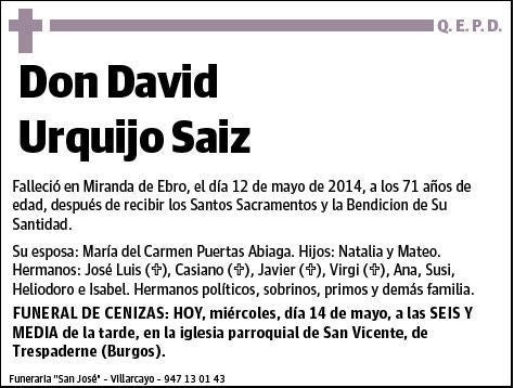 URQUIJO SAIZ,DAVID