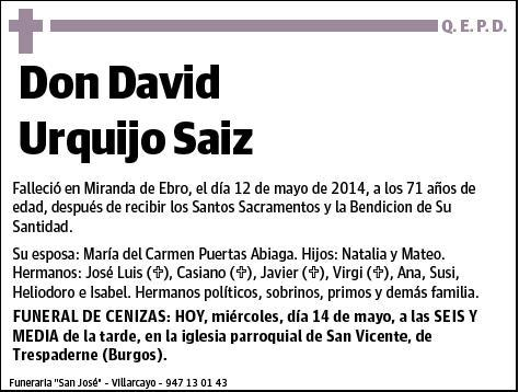 URQUIJO SAIZ,DAVID