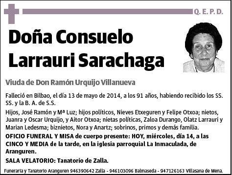 LARRAURI SARACHAGA,CONSUELO