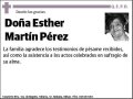 MARTIN PEREZ,ESTHER