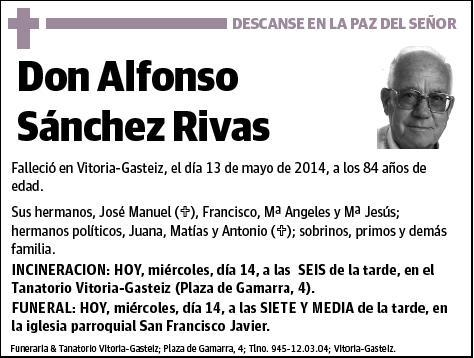 SANCHEZ RIVAS,ALFONSO