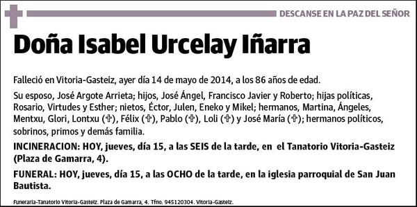 URCELAY IÑARRA,ISABEL