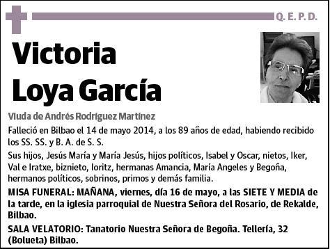 LOYA GARCIA,VICTORIA