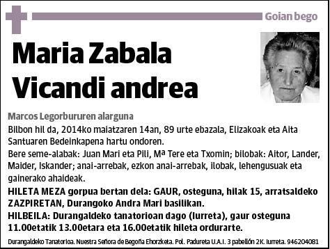 ZABALA VICANDI,MARIA