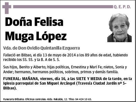 MUGA LOPEZ,FELISA