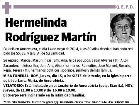 RODRIGUEZ MARTIN,HERMELINDA