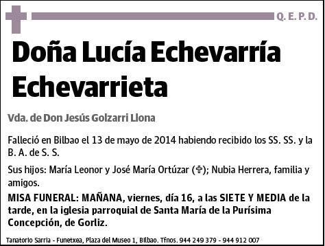 ECHEVARRIA ECHEVARRIETA,LUCIA