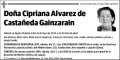 ALVAREZ DE CASTAÑEDA GAINZARAIN,CIPRIANA