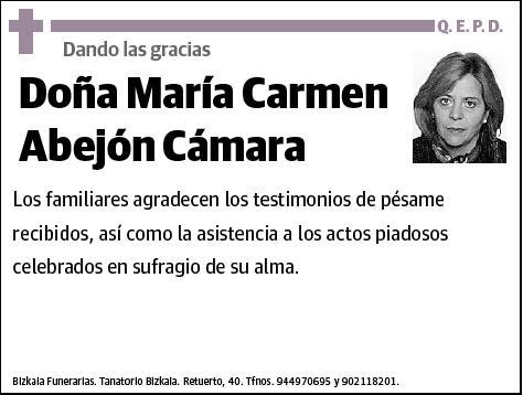 ABEJON CAMARA,MARIA CARMEN