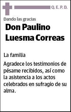 LUESMA CORREAS,PAULINO