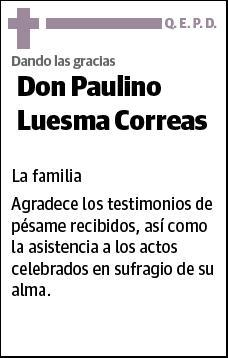 LUESMA CORREAS,PAULINO