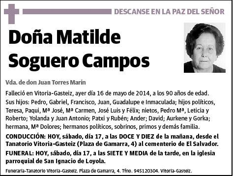 SOGUERO CAMPOS,MATILDE