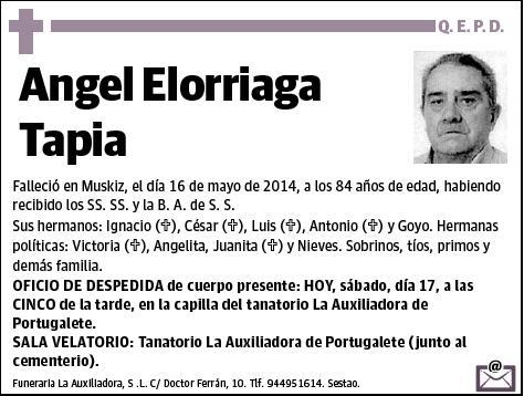 ELORRIAGA TAPIA,ANGEL