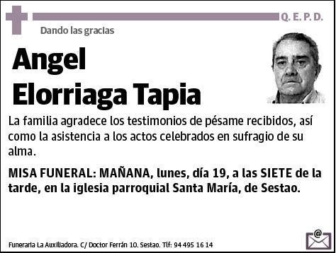 ELORRIAGA TAPIA,ANGEL