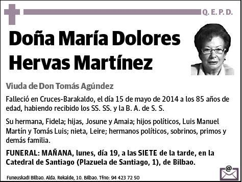 HERVAS MARTINEZ,MARIA DOLORES