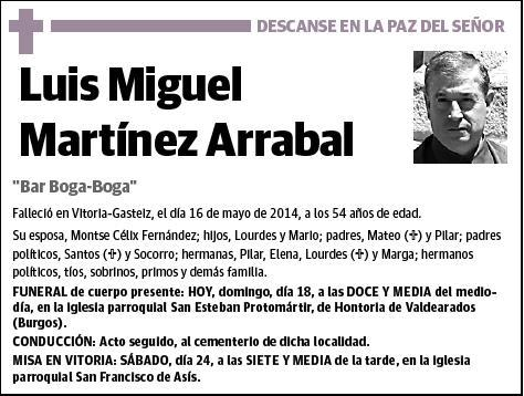 MARTINEZ ARRABAL,LUIS MIGUEL