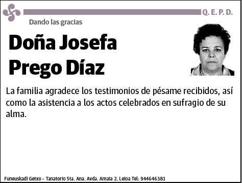 PREGO DIAZ,JOSEFA