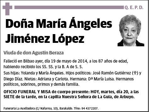 JIMENEZ LOPEZ,MARIA ANGELES