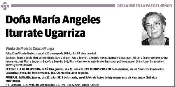 ITURRATE UGARRIZA,MARIA ANGELES