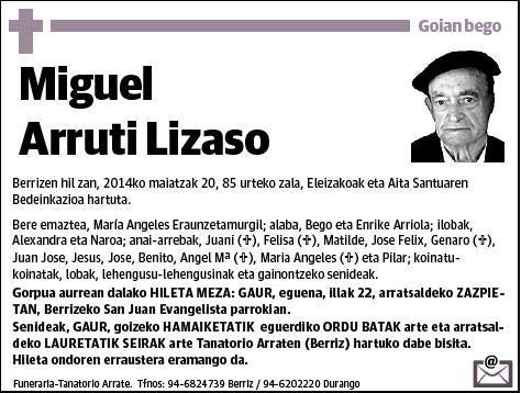 ARRUTI LIZASO,MIGUEL