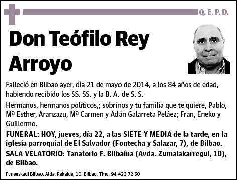 REY ARROYO,TEOFILO