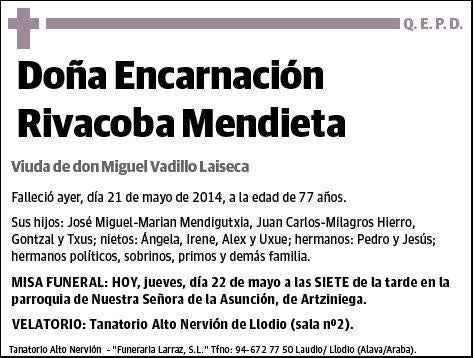 RIVACOBA MENDIETA,ENCARNACION