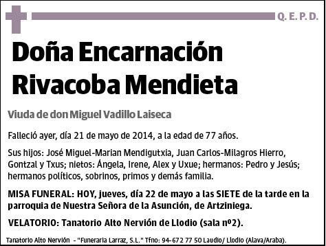 RIVACOBA MENDIETA,ENCARNACION