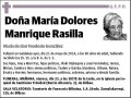 MANRIQUE RASILLA,MARIA DOLORES