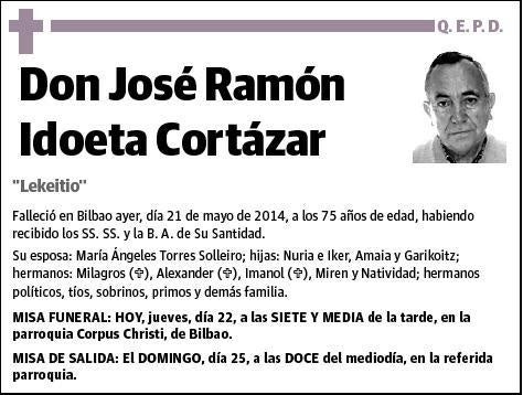 IDOETA CORTAZAR,JOSE RAMON