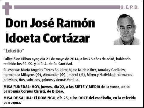 IDOETA CORTAZAR,JOSE RAMON