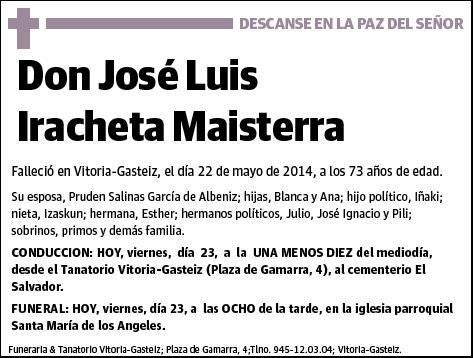 IRACHETA MAISTERRA,JOSE LUIS