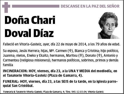 DOVAL DIAZ,CHARI