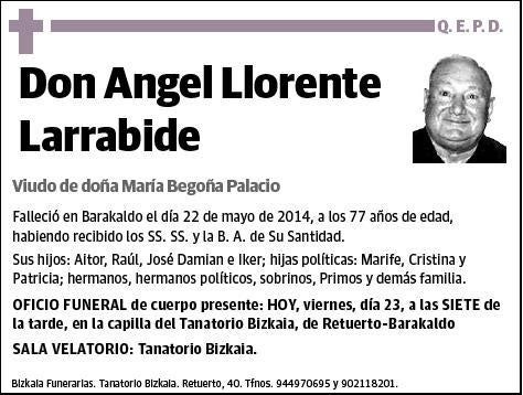 LLORENTE LARRABIDE,ANGEL