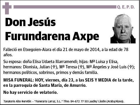 FURUNDARENA AXPE,JESUS