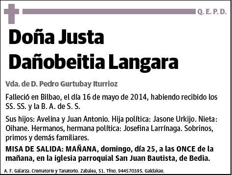 DAÑOBEITIA LANGARA,JUSTA