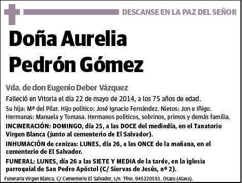 PEDRON GOMEZ,AURELIA