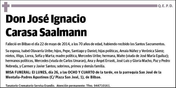 CARASA SAALMANN,JOSE IGNACIO