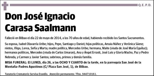 CARASA SAALMANN,JOSE IGNACIO