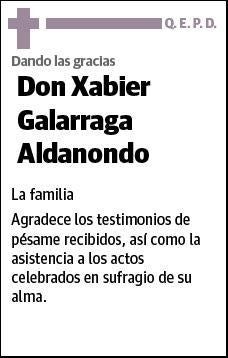 GALARRAGA ALDANONDO,XABIER