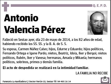 VALENCIA PEREZ,ANTONIO