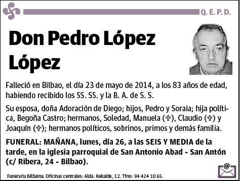 LOPEZ LOPEZ,PEDRO