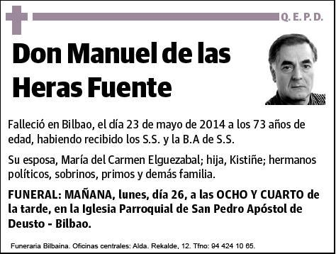 DE LAS HERAS FUENTE,MANUEL