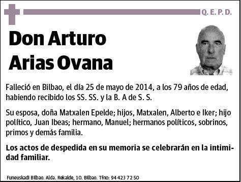 ARIAS OVANA,ARTURO