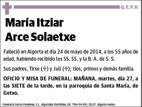 ARCE SOLAETXE,MARIA ITZIAR