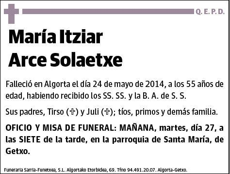 ARCE SOLAETXE,MARIA ITZIAR