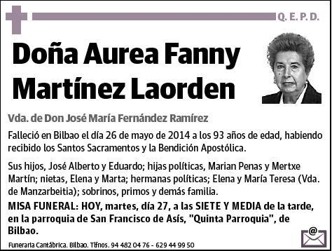 MARTINEZ LAORDEN,AUREA FANNY